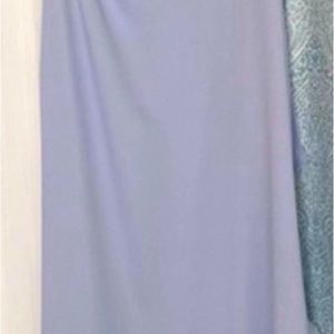 Full length light blue one shoulder dress - beautiful color and style.